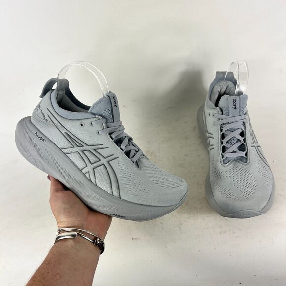 Asics Gel-Nimbus 25 Sneaker Women's 8.5 Gray Mesh Lace Up Athletic Shoes F581022 - Picture 1 of 10